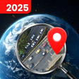 プログラムのアイコン：Live Earth Map 2021 - Sat…