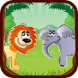 Zoo Animals Sounds Games - Colouring Jigsaw Puzzle