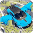 Programın simgesi: Flying Car Sim: Car Games…