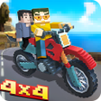 プログラムのアイコン：Blocky Moto Bike Winter B…
