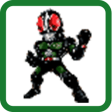 Kamen Rider Cartoon Pixel