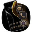 程序图标：Theme Black gold silver b…