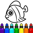 أيقونة البرنامج: Fish Aquarium Coloring Ga…