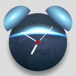 Gentle alarm clock with music icon