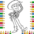 story toy coloring book
