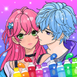 プログラムのアイコン：Romantic Anime Coloring B…