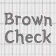 Brown Check - 심플 카톡테마