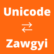 程序图标：Unicode  Zawgyi