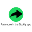 Auto open in the Spotify app