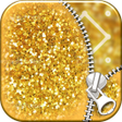 أيقونة البرنامج: Glitter Zipper Lock Scree…