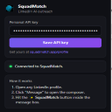 Programın simgesi: SquadMatch — LinkedIn AI …