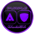 Flat Black and Purple Icon Pack Free