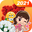 程序图标：Love  Rose Stickers