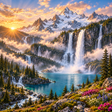 Icon of program: 3D Waterfall Live Wallpap…