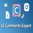 IgComment - IG Comments Export