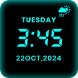 プログラムのアイコン：Clock widget-LED stylish …