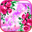 プログラムのアイコン：Pink Glamor Roses Keyboar…