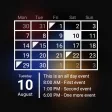 Calendar Widget Month  Agenda