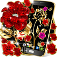 Gold rose live wallpaper