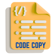 Symbol des Programms: CodeCopy — Copy Code Bloc…