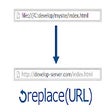 Ikon program: replace(URL)