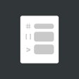 Ikon program: Markcurial: Markdown Edit…