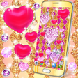 Programın simgesi: Golden diamond heart wall…