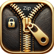 أيقونة البرنامج: Gold Zipper Screen Lock
