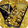 Gold Zipper Screen Lock