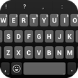 أيقونة البرنامج: Emoji Keyboard - Black Ro…