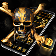 ไอคอนของโปรแกรม: Black Gold Cross Skull Th…