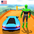 Icon of program: Superhero Car Stunts Race…