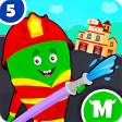 My Monster Town - Fire Station Games for Kids