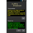Audible Broadcast text to sound walkie-talkie