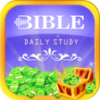 أيقونة البرنامج: Daily Study Bible - Earn …
