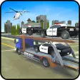 US Police Car Transport Truck: Drift X Car Stunts