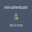 プログラムのアイコン：mini authenticator