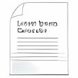 Lorem ipsum generator (using keyboard only)