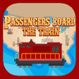 程序图标：Passagers board the train…