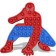 程序图标：pop it 3D : Superhero Fid…