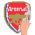 Programın simgesi: Pixel art football logo c…