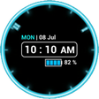 Neon Clock Widget [Free] icon