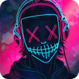 ไอคอนของโปรแกรม: Neon Color Wallpaper 4k