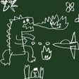 程序图标：黒板の落書き for HOMEきせかえテーマ