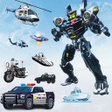 Ícone do programa: Police Car Robot Cop USA …