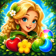 ไอคอนของโปรแกรม: Mystic Bloom: Match 3 Puz…