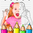 Diana and Roma coloring Game icon
