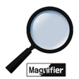 Ikon program: Magnifier: magnifying gla…