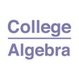 Icon of program: College Algebra