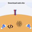 أيقونة البرنامج: ZipTheWeb - Website Copie…